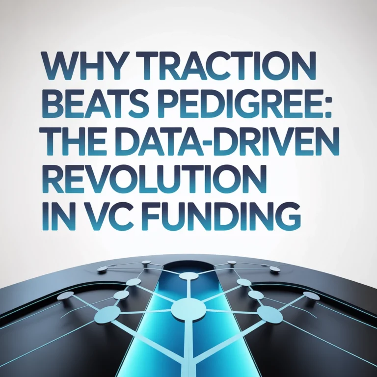 Why Traction Beats Pedigree: The Data-Driven Revolution in VC Funding