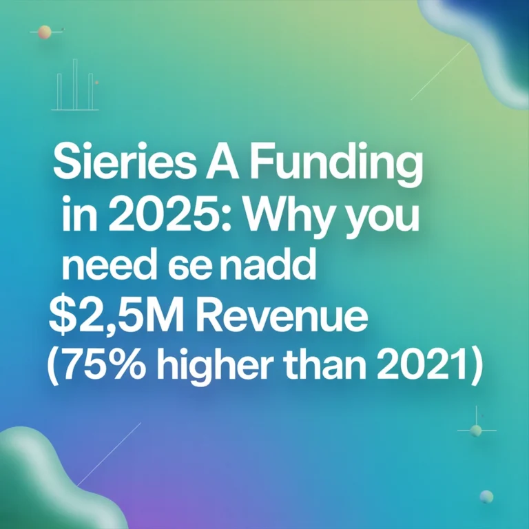 Series A Funding in 2025: Why You Need $2.5M Revenue (75% Higher Than 2021)