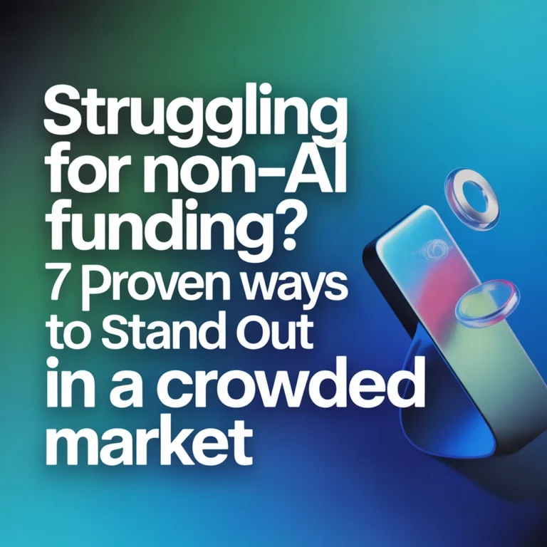 Struggling For Non-AI Funding? 7 Proven Ways to Stand Out in a Crowded Market