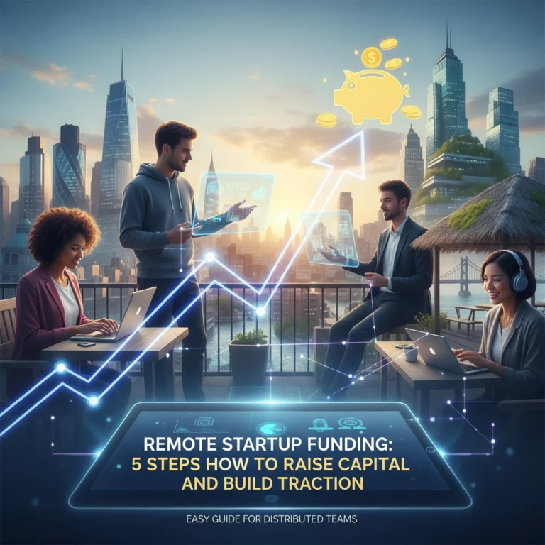 Remote Startup Funding: 5 Steps How to Raise Capital and Build Traction (Easy Guide for Distributed Teams)